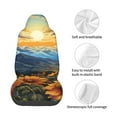 thumbnail image 4 of Naloa Sunset Sky Sunflower Car Seat Covers Universal Front Seat Coves for Car Accessories ,Padded Car Covers for Automotive, SUV, Truck, and Van, 4 of 5