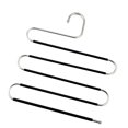 thumbnail image 4 of Pants Hanger Jeans Trousers Hanging Rack S-shaped Stainless Steel Closet Clothes Organizer  5 Layer, 4 of 11