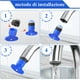 thumbnail image 5 of BN-6 piezas, M18.5 Aireador, Boquilla para baño de cocina, Aireador de grifo de fregadero de plástico para ahorro de agua con 2 llaves, Azul, 5 of 5