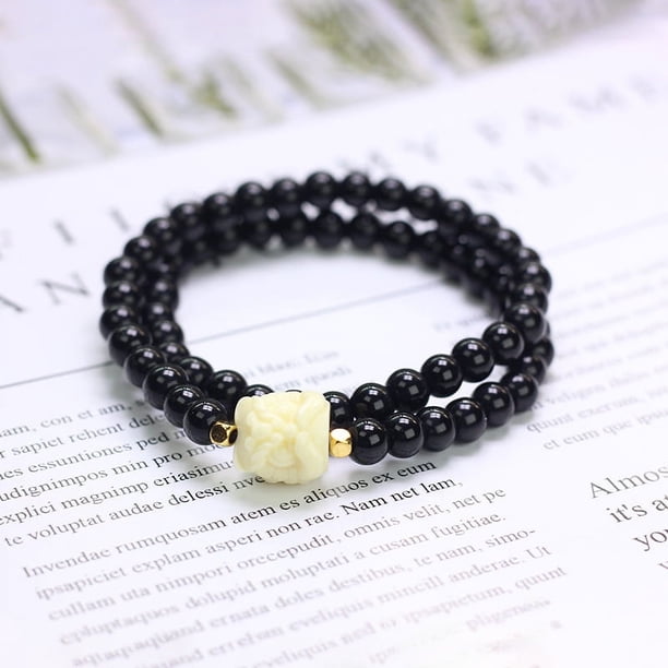 Accesorios envueltos doble estilo étnico pulsera de cerámica pulsera de cuentas mujer alto sentido