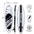 thumbnail image 4 of AKSPORT 10'6" Inflatable All Around Stand Up Paddle Board Kit, Black/White, 4 of 7