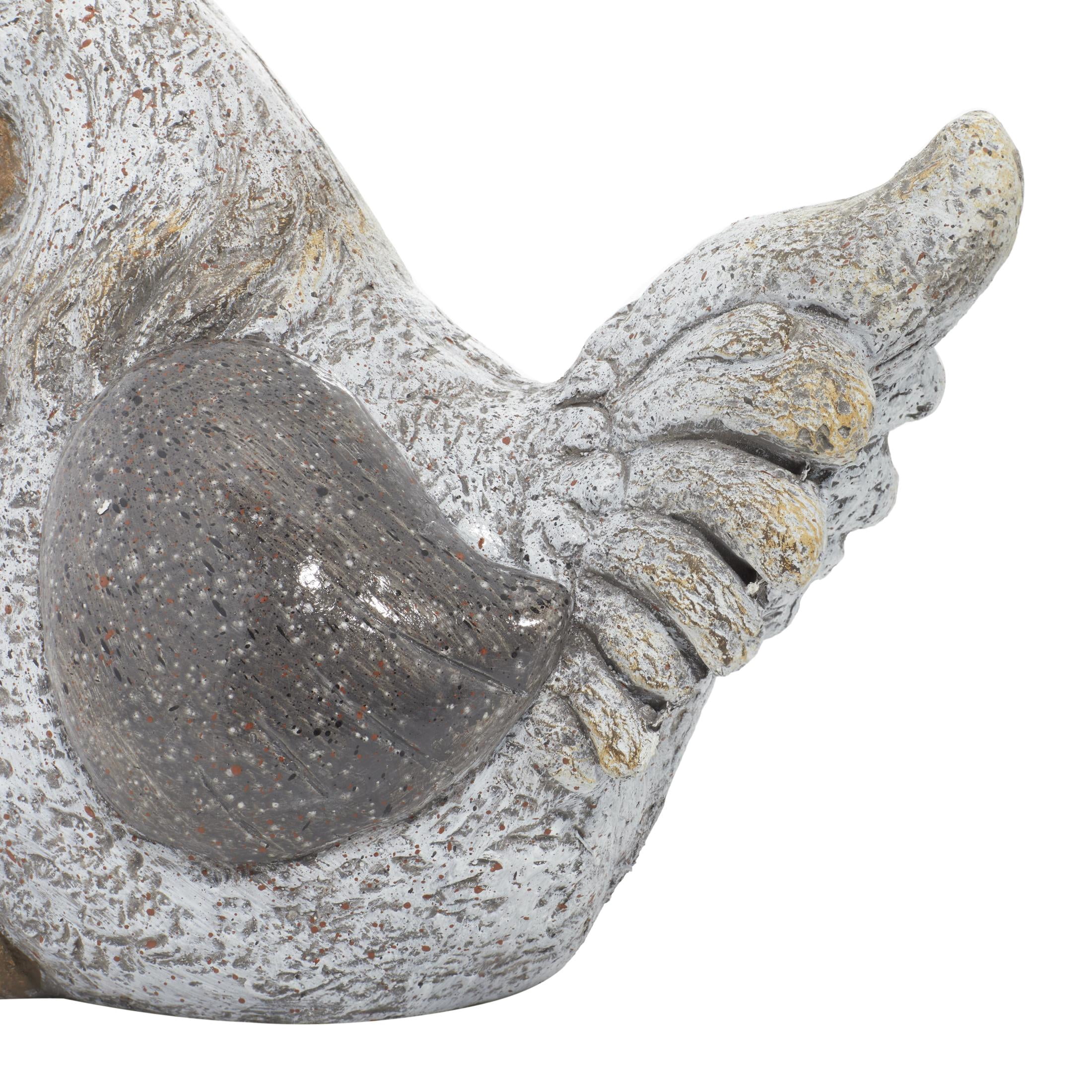 DecMode 16" Indoor Outdoor Chicken Garden Sculpture