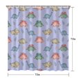 thumbnail image 5 of Purple Background Dinosaur Pattern Shower Curtain 72"x72" ,Bathroom Decorative Shower Curtains Set with 12 Hooks,Modern Waterproof Washable Shower Curtain, 5 of 6