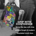 thumbnail image 6 of Saiise Geometry Dash Print Lunch Box for Men Women Adults Lunch Bag for Office Work Picnic - Reusable Portable Lunchbox, 6 of 8