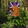 thumbnail image 2 of Carolines Treasures SS4944GF Chow Chow with English Union Jack British Flag Garden Flag Garden Size multicolor, 2 of 5