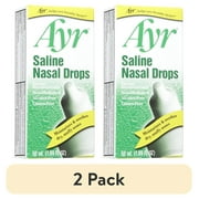 (2 pack) Ayr Saline Nasal Drops , 1.69 Oz