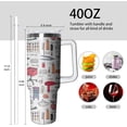thumbnail image 2 of 40oz Hair Stylist Gifts Hairstylist Tumbler with Handle for Female Women, Stainless Steel Insulated Cup, Coffee Mug Water Bottle for Hairdresser Cosmetology Salon Owner Beautician, 2 of 6