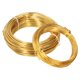 thumbnail image 5 of 2 rollos de aluminio de 1,0mm + 2,0mm, alambre para hacer joyería artesanal, alambre Flexible para joyería Floral, oro, 5 of 8