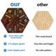 thumbnail image 4 of Juego de mesa de mármol NRZSSN Wahoo de madera de 20 pulgadas para 4-6 jugadores, 4 of 6