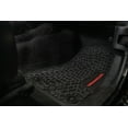 thumbnail image 3 of Flextread Floor Mats for 18-24 Jeep Wrangler JLU - Mopar Licensed Factory Fit - Black w/ Wrangler Insert - 100% Made in USA, 3 of 5