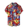thumbnail image 5 of Cllios Hawaiian Shirt for Men Summer Tropical Graphic Holiday Tops Comfy Cuban Collared Short Sleeve T-shirts Casual Button Down Bowling Shirts S-5XL, 5 of 5