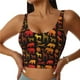 thumbnail image 1 of Fotbe Animal Sujetador Deportivo Largo sin Aros para Mujer con Almohadillas y Soporte Medio, Transpirable y Absorbente, Camiseta Tipo Chaleco o Tank Top-Medium, 1 of 8