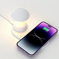 thumbnail image 1 of Luz nocturna LED inteligente de carga inalámbrica, multifuncional, para dormitorio, mesita de noche, oficina, ambientes creativos, lámpara de mesa pequeña con forma de hongo USB, cargadores inalámbric, 1 of 7