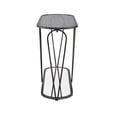 thumbnail image 5 of Gables 1-Shelf Metal Console Table, Black Nickel and Gray, 5 of 7