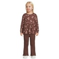 easy-peasy Toddler Girl Long Sleeve Babydoll Top, Sizes 12 Months-5T ...