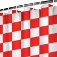 thumbnail image 3 of Red White Checkerboard Checkered Pattern Shower Curtain 72"x84" ,Bathroom Decorative Shower Curtains Set with 12 Hooks,Modern Waterproof Washable Shower Curtain, 3 of 6