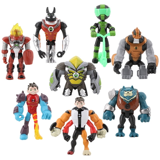 Juego de juguetes de colección Action Figure Ben10 Earth Defenders de 8 piezas