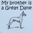 thumbnail image 2 of CafePress - My Brother Is A Great Dane Body Suit - Long Sleeve Cotton Baby Bodysuit, 2 of 4