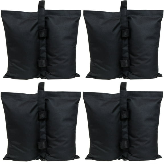 Sunnydaze 13 lb Black Outdoor Sandbag Canopy Weights - 4 Count
