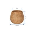 thumbnail image 5 of Kouboo La Jolla Coco Rattan Planter And Bowl, Creative Storage Container, Plant Arrangements, Basket Indoor, Honey Brown, 5 of 11