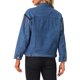 thumbnail image 3 of Chaqueta de mujer INSPIRE CHIC con cuentas y flecos, chaqueta de mezclilla de botón frontal estilo vaquero, chaqueta de jeans con borlas, talla S azul, 3 of 5