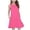 D10-Pink, variant on Ulitacool Girls' Dresses Summer Sleeveless Sundress Crewneck Solid Color Gown Fashion Clothes 13-14 Years Purple