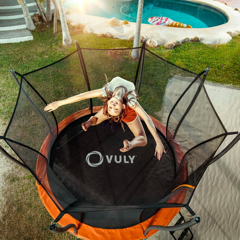 Vuly Flare 12ft Trampoline with Safety Enclosure, Padding Steel