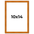 thumbnail image 2 of 10x14 Honey Brown Real Wood Picture Frame Width 0.75 inches | Interior Frame Depth 0.5 inches |, 2 of 8