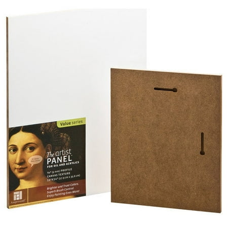 AMPERSAND ART SUPPLY AP9M044 ARTIST PANEL CANVAS 3/8 INCH FLAT (Best Wood For Drawing Board)