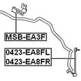 thumbnail image 2 of Febest FRONT LEFT STABILIZER LINK / SWAY BAR LINK # 0423-EA8FL OEM MR297333, 2 of 2