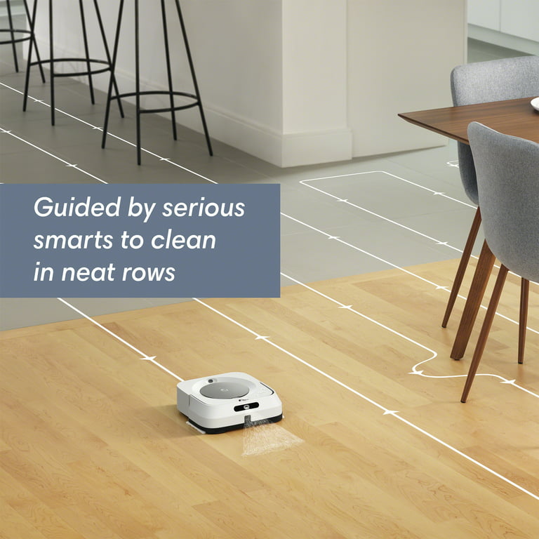 iRobot Braava Jet M6 (6110) Ultimate Robot Mop- Wi-Fi Connected, Precision  Jet Spray, Smart Mapping, Works with Google Home, Ideal for Multiple Rooms, 