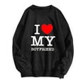 thumbnail image 3 of WEAIXIMIUNG Chandails en Molleton pour Femmes Zip Saint-Valentin Manches Longues Graphique Imprimé Pull Chandails en Molleton Blouse Chandails en Molleton Top, 3 of 4