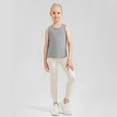 thumbnail image 3 of Kid Girls Athletic Tank Tops Open Back Sleeveless Dry Fit Workout Running Tennis Sports Shirts 5-12Y, 3 of 9