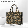 thumbnail image 3 of Large Capacity Tote Bag,Black Yellow White Flower Sunflower Pattern Handbag Fashion Luxury Tote Bag,15.7"x13"x 5.1" Inches,Laptop Compatible, 3 of 6