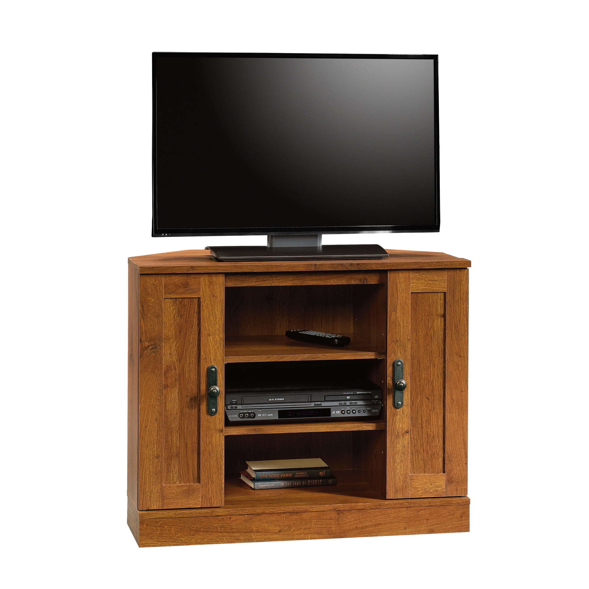 Entertainment Stand Harvest Mill Corner Furniture Center Storage TVs up to 37" 