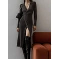 thumbnail image 4 of Tied Collared Neck Long Sleeve Sweater Dress, 4 of 7