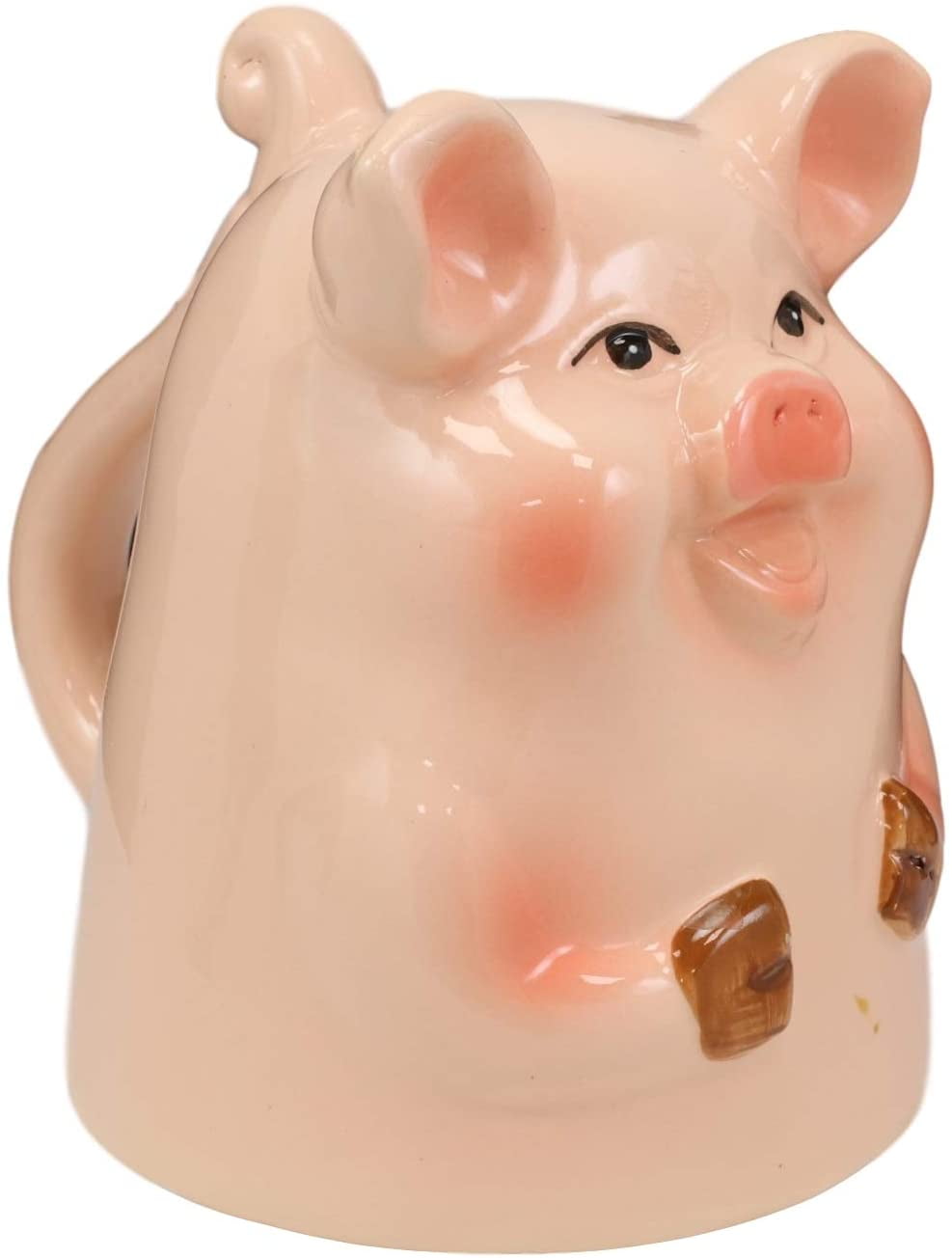 Ebros Oink Pink Farm Pig Face Ceramic Stackable Measuring Spoons Set o–  Ebros Gift