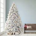 thumbnail image 2 of 9 ft Pre-Lit Flocked Traditions Pine Tree 900 Clear Incandescent Lights with Foot Pedal, 2 of 2