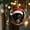 D, variant on Cute Cat with Christmas Hat Hanging Pendant - 3.15 in Acrylic 2D Flat Christmas Tree Decoration, for Home Holiday Tree Window Car Indoor Outdoor Decor
