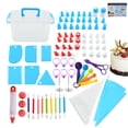 thumbnail image 1 of 85PCS Kits de decoración de pasteles con puntas de glaseado Bolsas de pastelería Uñas de flores Espá Abanopi Herramienta para hornear, 1 of 7