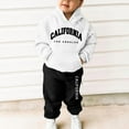 thumbnail image 2 of Gerichy Toddler Baby Boy Clothes Fall Winter Outfit, Boys 2 Piece Outfit Long Sleeve Pullover Hoodie Sweatshirt And Loose Sweatpants Bottom Joggers Sport Running Walking Tracksuit, 2 of 5