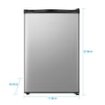 thumbnail image 3 of Hisense 2.7 Cu Ft Single Door Mini Refrigerator RR27D6ASE, Stainless Steel Look, 3 of 11