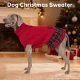 thumbnail image 6 of KYEESE Dog Sweater, Red Turtleneck Sweater Dress with Bowtie, Dog Sweater for Large Dogs, 3XL, 6 of 7