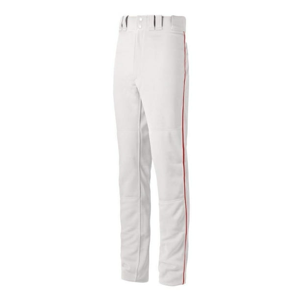 Pantalones Mizuno Select Pro Juvenil para Niños con Ribete G2 Blanco/Rojo M