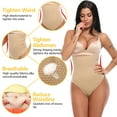 thumbnail image 4 of FITVALEN Tummy Control Thong Shapewear for Women High Waist Shaping Underwear Seamless Body Shaper Panties Girdle, 4 of 8