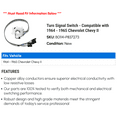 thumbnail image 2 of Turn Signal Switch - Compatible with 1964 - 1965 Chevy Chevy II, 2 of 2
