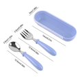 thumbnail image 2 of 3 juegos de tenedor y cuchara para niños pequeños, cubiertos para niños pequeños, cubiertos para bebés, vajilla segura para bebés, cubiertos para alimentar a niños, utensilios para, 2 of 5