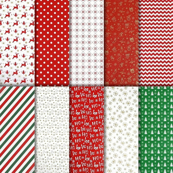 Naler 100 Sheets Christmas Tissue Paper Bulk,20"X 20" Holiday Premium Decorative Gift Wrapping Tissue  for DIY Craft Birthday Festival Party Decorations