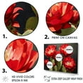 thumbnail image 3 of Designart "Crimson Cactus Blossom" Cactus Floater Framed Wall Art Living Room, 3 of 5
