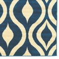 thumbnail image 3 of Linon Home Decor Claremont Area Rug Collection, Blue and Ivory, 2' x 3', 3 of 3